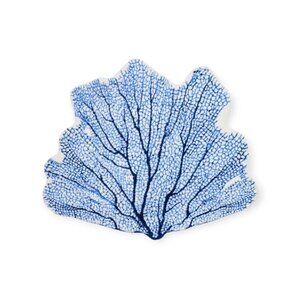 ABYSS & HABIDECOR Blue White Coral Bath Rug 33" x 39" 100% Egyptian Cotton